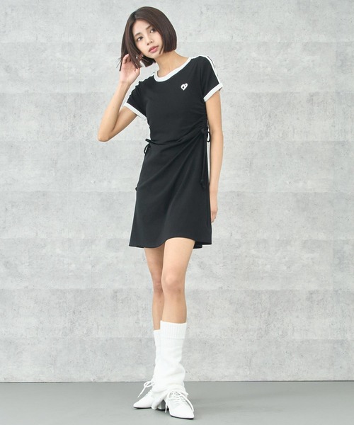ANAP(アナップ)の「スポーティーTシャツ ミニワンピース(ワンピース・レディース・ネイビー/ブラック・FREE)」の16枚目の写真
