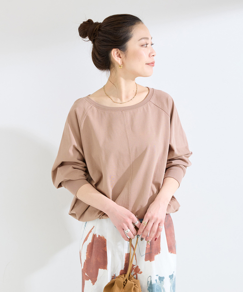 B.C STOCK(ベーセーストック)の「《追加》手洗い可 / 裾ドロストロンTEE(Tシャツ/カットソー・レディース・ホワイト/ウッド/ブラック・FREE)」の20枚目の写真