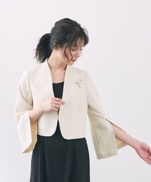 Cupid Heart（キューピッドハート）の「【Cupid Heart】結婚式用！袖スリットノーカラージャケット（ノーカラージャケット）」