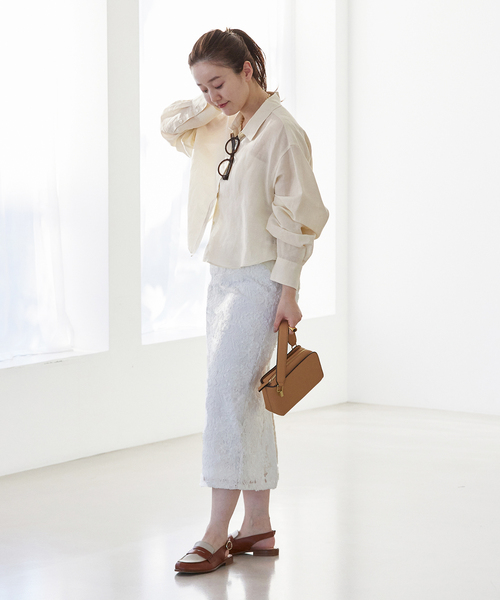 ■新品【IENA】ラミーショートシャツ IENA｜《追加》ラミーリヨセルショートシャツ | Rakuten Fashion(楽天