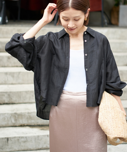 セール】《追加2》ラミーリヨセルショートシャツ（シャツ/ブラウス