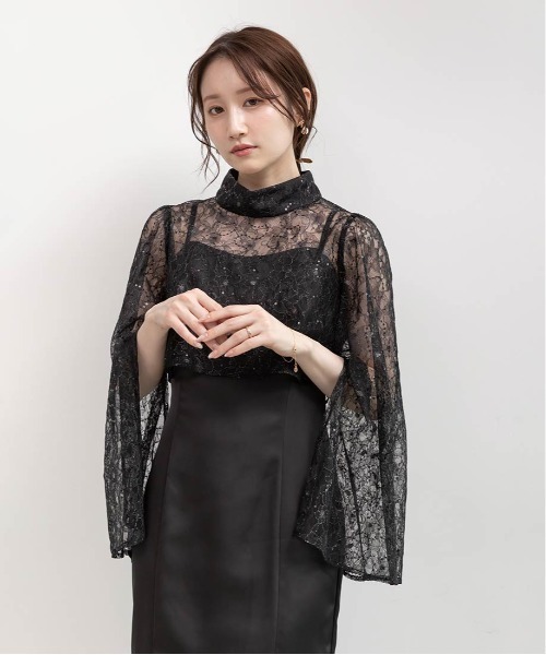 RANDA(ランダ)の「ブラウスセットキャミワンピース(ワンピース・レディース・ブラック/ピンク/ブルー・1/0)」の21枚目の写真