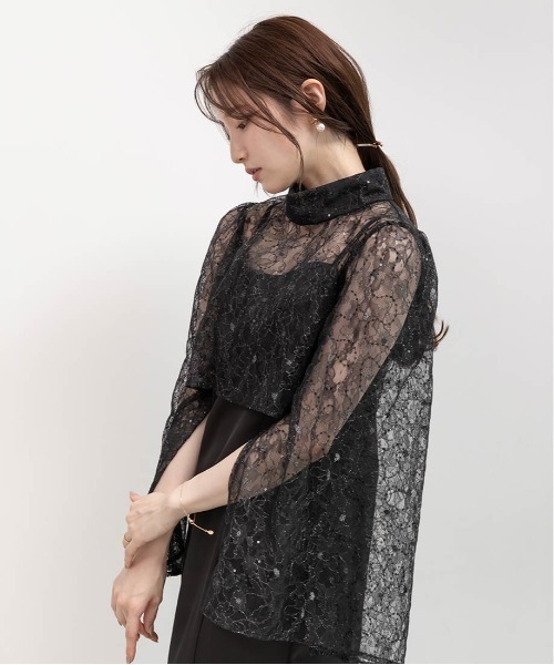 RANDA(ランダ)の「ブラウスセットキャミワンピース(ワンピース・レディース・ブラック/ピンク/ブルー・1/0)」の18枚目の写真
