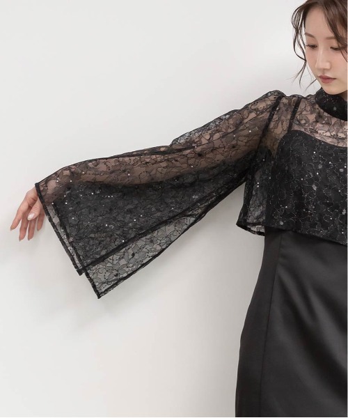 RANDA(ランダ)の「ブラウスセットキャミワンピース(ワンピース・レディース・ブラック/ピンク/ブルー・1/0)」の17枚目の写真
