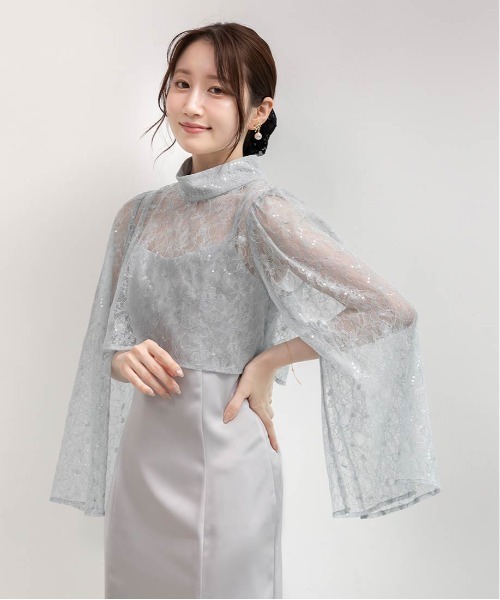 RANDA(ランダ)の「ブラウスセットキャミワンピース(ワンピース・レディース・ブラック/ピンク/ブルー・1/0)」の5枚目の写真