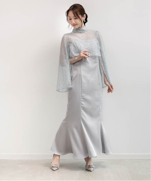 RANDA(ランダ)の「ブラウスセットキャミワンピース(ワンピース・レディース・ブラック/ピンク/ブルー・1/0)」の4枚目の写真