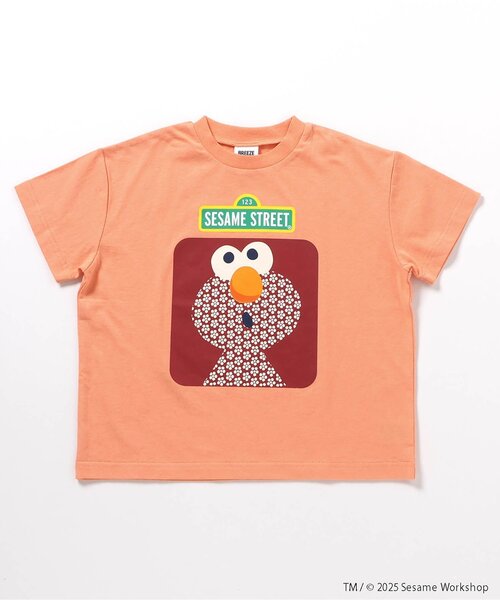 ブラウス シャツ 「SESAME STREET（セサミストリート）」撥水/コラボクッキー半袖シャツ レディース SESAME STREET（セサミストリート）】撥水/コラボクッキー柄半袖