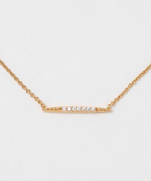 EMMEL REFINES（エメルリファインズ）の「＜BDM STUDIO＞クリアポイントバー ネックレス＜Select by EMMEL REFINES＞（ネックレス・レディース・ゴールド・FREE）」の2枚目の写真