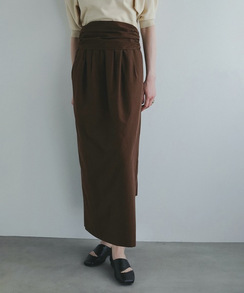 MANOF（マノフ）の「BUSTIER SET NARROW SKIRT（スカート・レディース・ベージュ/ブラウン/ブラック・S/M）」の16枚目の写真