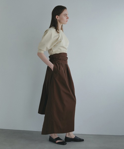 MANOF（マノフ）の「BUSTIER SET NARROW SKIRT（スカート・レディース・ベージュ/ブラウン/ブラック・S/M）」の14枚目の写真