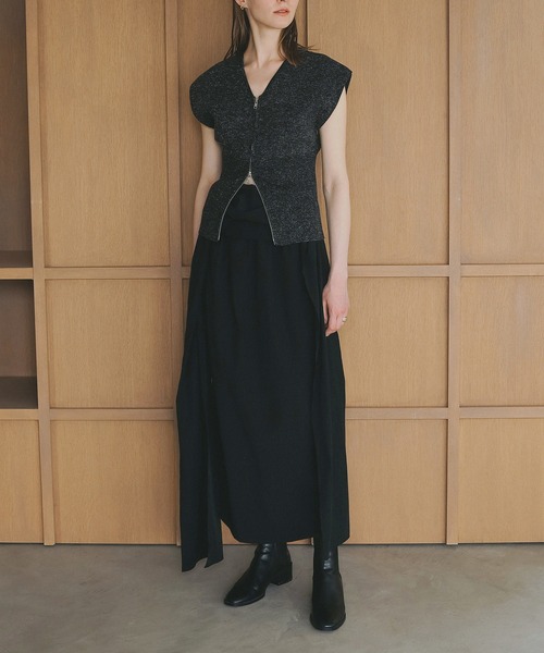 MANOF（マノフ）の「BUSTIER SET NARROW SKIRT（スカート・レディース・ベージュ/ブラウン/ブラック・S/M）」の22枚目の写真