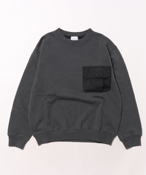 GROOVY COLORS（グルービーカラーズ）の「GROOVY Pocket Sweat Shirt（スウェット・キッズ・チャコールグレー・145/135）」の2枚目の写真