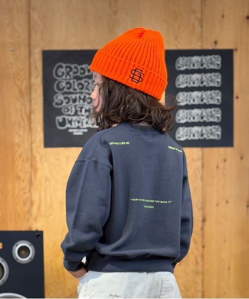 GROOVY COLORS（グルービーカラーズ）の「GROOVY Pocket Sweat Shirt（スウェット・キッズ・チャコールグレー・145/135）」の3枚目の写真