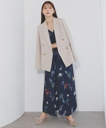 NOELA | リネンゴールドボタンダブルジャケット(テーラードジャケット)