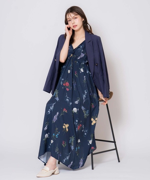 NOELA（ノエラ）の「リネンゴールドボタンダブルジャケット（テーラードジャケット・レディース・ネイビー/ベージュ・S/M）」の11枚目の写真