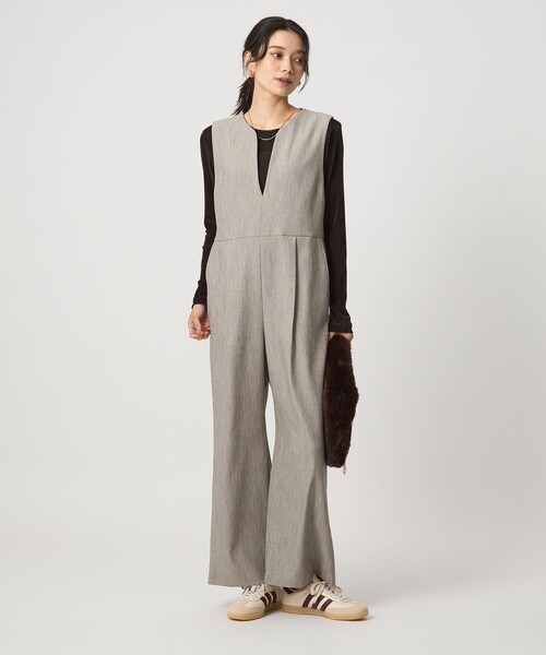 セール】［size SHORT/TALLあり］ツイードライク キーネック