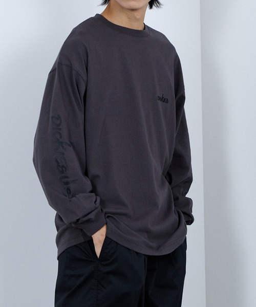 Dickies(ディッキーズ)の「Dickies スリーブプリント 長袖Tシャツ(Tシャツ/カットソー・メンズ・スミクロ/ホワイト/ブラック/ブルー・M/L/XL/XXL)」の3枚目の写真