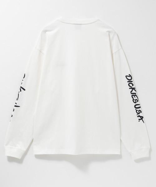 Dickies(ディッキーズ)の「Dickies スリーブプリント 長袖Tシャツ(Tシャツ/カットソー・メンズ・スミクロ/ホワイト/ブラック/ブルー・M/L/XL/XXL)」の5枚目の写真