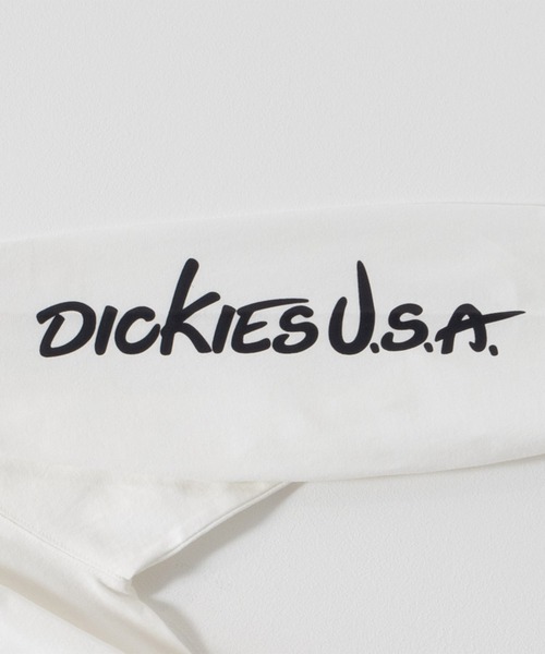 Dickies(ディッキーズ)の「Dickies スリーブプリント 長袖Tシャツ(Tシャツ/カットソー・メンズ・スミクロ/ホワイト/ブラック/ブルー・M/L/XL/XXL)」の7枚目の写真