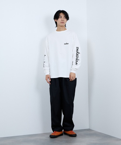 Dickies(ディッキーズ)の「Dickies スリーブプリント 長袖Tシャツ(Tシャツ/カットソー・メンズ・スミクロ/ホワイト/ブラック/ブルー・M/L/XL/XXL)」の12枚目の写真