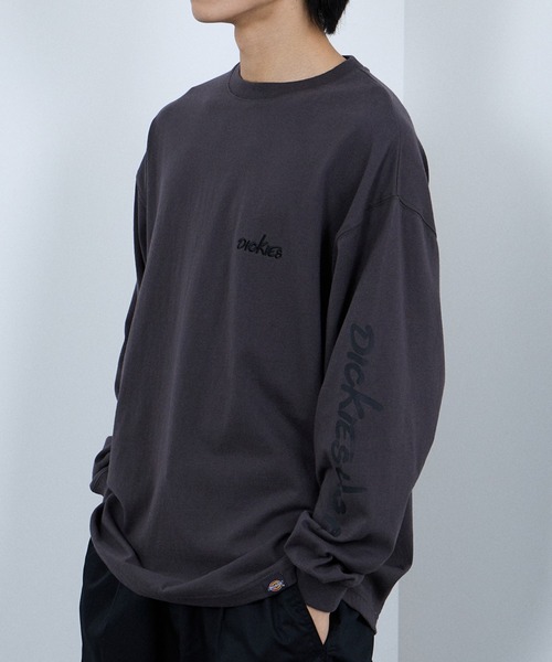 Dickies(ディッキーズ)の「Dickies スリーブプリント 長袖Tシャツ(Tシャツ/カットソー・メンズ・スミクロ/ホワイト/ブラック/ブルー・M/L/XL/XXL)」の13枚目の写真