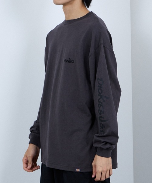 Dickies(ディッキーズ)の「Dickies スリーブプリント 長袖Tシャツ(Tシャツ/カットソー・メンズ・スミクロ/ホワイト/ブラック/ブルー・M/L/XL/XXL)」の14枚目の写真