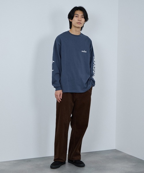 Dickies(ディッキーズ)の「Dickies スリーブプリント 長袖Tシャツ(Tシャツ/カットソー・メンズ・スミクロ/ホワイト/ブラック/ブルー・M/L/XL/XXL)」の22枚目の写真