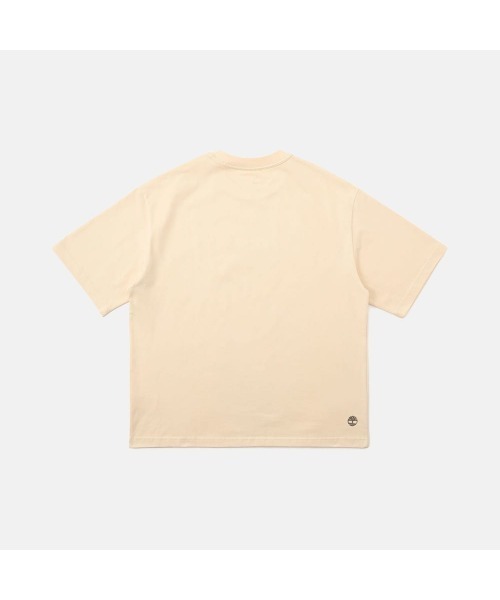 Timberland(ティンバーランド)の「半袖 ヘビー ウェイト ロゴ Tシャツ メンズ(Tシャツ/カットソー・メンズ・ライトホワイト・XXX-LARGE/X-SMALL/XX-LARGE/X-LARGE/LARGE/MEDIUM/SMALL)」の2枚目の写真