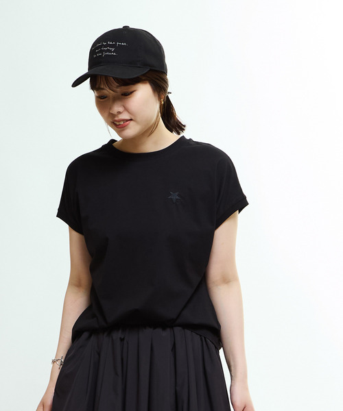 CONVERSE TOKYO（コンバーストウキョウ）の「ONE WASH EMBROIDERED CAP（キャップ・レディース・チャコールグレー/ライトベージュ/ブラック・FREE）」の8枚目の写真