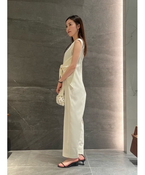 ESTNATION(エストネーション)の「ESTNATION / サッシュベルト オールインワン(つなぎ/オールインワン・レディース・オフホワイト/カーキ/ブラック・36/38)」の11枚目の写真