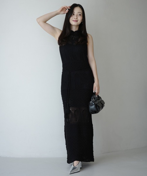 夏に向けて】eimyistoire♡ワンピース Switchingロゴニットポロミニ