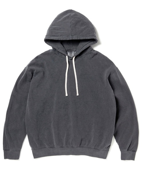 comfort colors(コンフォートカラーズ)の「【COMFORT COLORS】6.4oz ガーメントダイフードスウェット ピグメント加工 裏起毛 CC1467 MURS(パーカー・メンズ・アイボリー/ブラック/ピンク/ブルー・S/L/XL/M)」の5枚目の写真