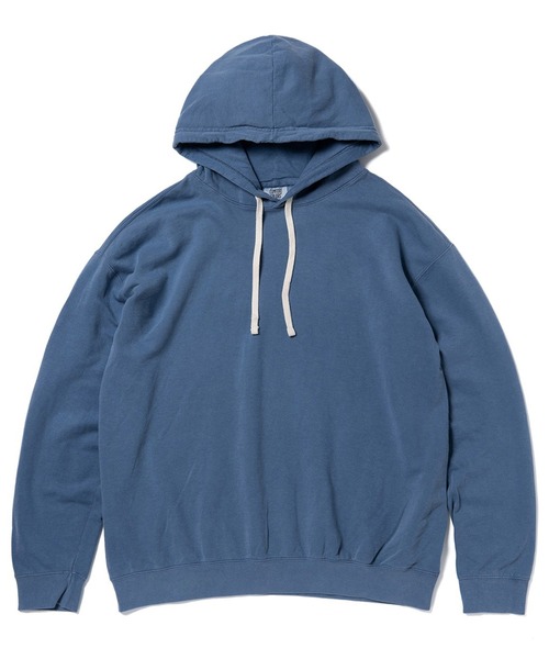 comfort colors(コンフォートカラーズ)の「【COMFORT COLORS】6.4oz ガーメントダイフードスウェット ピグメント加工 裏起毛 CC1467 MURS(パーカー・メンズ・アイボリー/ブラック/ピンク/ブルー・S/L/XL/M)」の6枚目の写真
