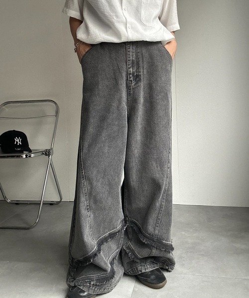 CREARE -LINO-（クレアーレリノ）の「裾フリンジデニム（デニムパンツ・メンズ・ブルー系その他/ブラック系その他2/ブルー系その他2/ブラック系その他・S/M/L）」の7枚目の写真