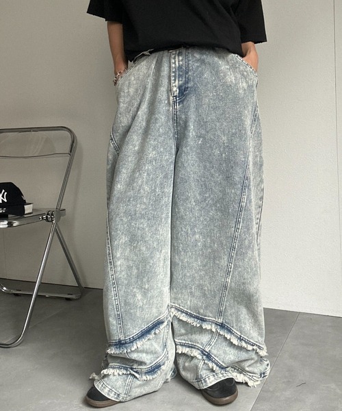 CREARE -LINO-（クレアーレリノ）の「裾フリンジデニム（デニムパンツ・メンズ・ブルー系その他/ブラック系その他2/ブルー系その他2/ブラック系その他・S/M/L）」の10枚目の写真