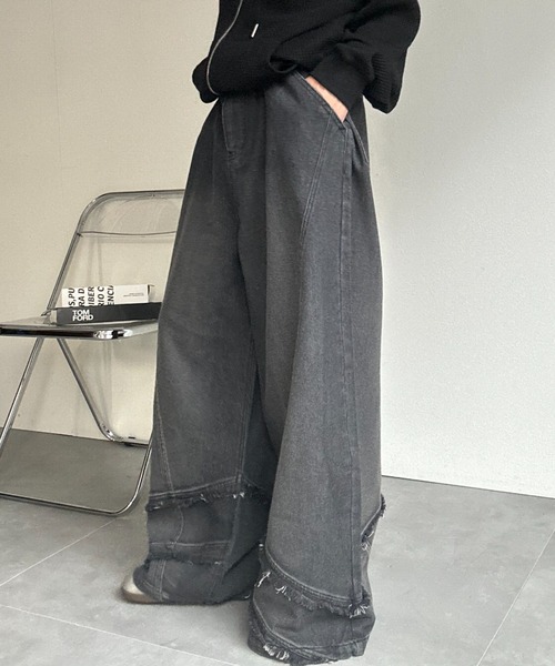 CREARE -LINO-（クレアーレリノ）の「裾フリンジデニム（デニムパンツ・メンズ・ブルー系その他/ブラック系その他2/ブルー系その他2/ブラック系その他・S/M/L）」の21枚目の写真