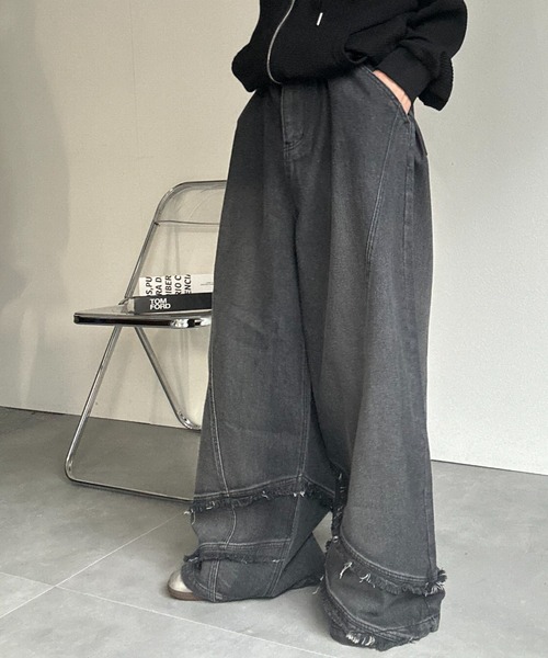 CREARE -LINO-（クレアーレリノ）の「裾フリンジデニム（デニムパンツ・メンズ・ブルー系その他/ブラック系その他2/ブルー系その他2/ブラック系その他・S/M/L）」の22枚目の写真