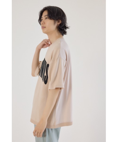 RODEO CROWNS WIDE BOWL(ロデオクラウンズワイドボウル)の「メンズCURVE LOGOコンビニットトップス(ニット/セーター・メンズ・アイボリー/ブラック/カーキ・LARGE/MEDIUM)」の15枚目の写真