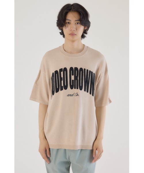 RODEO CROWNS WIDE BOWL(ロデオクラウンズワイドボウル)の「メンズCURVE LOGOコンビニットトップス(ニット/セーター・メンズ・アイボリー/ブラック/カーキ・LARGE/MEDIUM)」の19枚目の写真