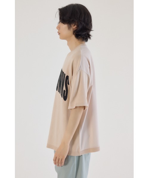 RODEO CROWNS WIDE BOWL(ロデオクラウンズワイドボウル)の「メンズCURVE LOGOコンビニットトップス(ニット/セーター・メンズ・アイボリー/ブラック/カーキ・LARGE/MEDIUM)」の20枚目の写真