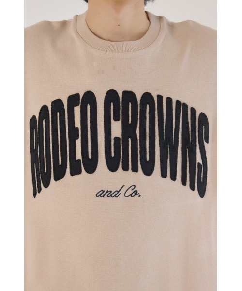 RODEO CROWNS WIDE BOWL(ロデオクラウンズワイドボウル)の「メンズCURVE LOGOコンビニットトップス(ニット/セーター・メンズ・アイボリー/ブラック/カーキ・LARGE/MEDIUM)」の22枚目の写真