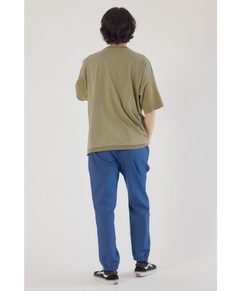 RODEO CROWNS WIDE BOWL(ロデオクラウンズワイドボウル)の「メンズCURVE LOGOコンビニットトップス(ニット/セーター・メンズ・アイボリー/ブラック/カーキ・LARGE/MEDIUM)」の6枚目の写真