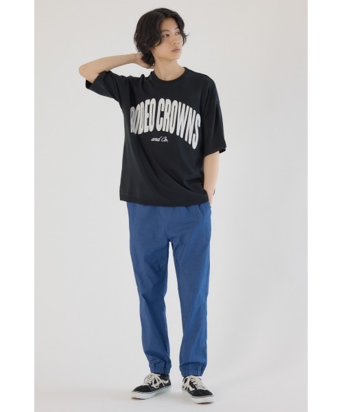 RODEO CROWNS WIDE BOWL(ロデオクラウンズワイドボウル)の「メンズCURVE LOGOコンビニットトップス(ニット/セーター・メンズ・アイボリー/ブラック/カーキ・LARGE/MEDIUM)」の11枚目の写真