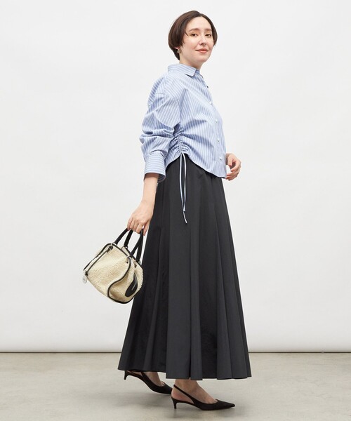 NOLLEY’S(ノーリーズ)の「MY STANDARD ショートシャツ(シャツ/ブラウス・レディース・ホワイト/ブルー系その他3/ダークネイビー・FREE)」の8枚目の写真