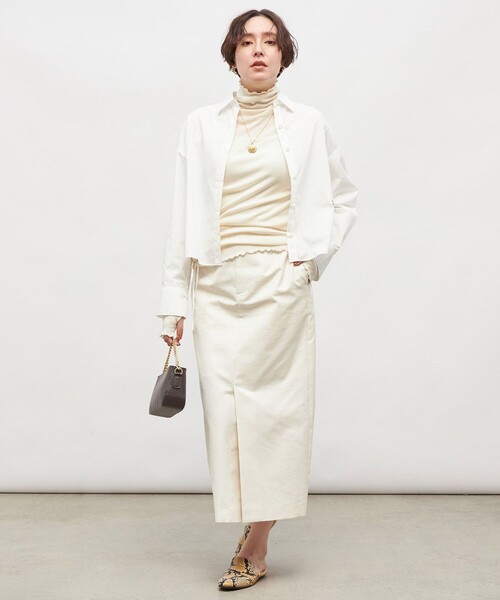 NOLLEY’S(ノーリーズ)の「MY STANDARD ショートシャツ(シャツ/ブラウス・レディース・ホワイト/ブルー系その他3/ダークネイビー・FREE)」の18枚目の写真