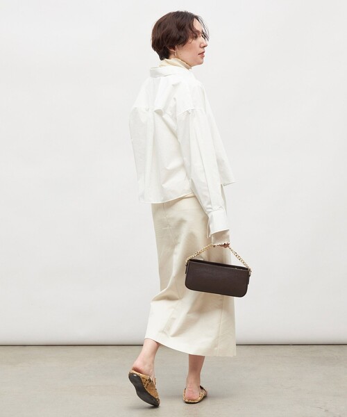 NOLLEY’S(ノーリーズ)の「MY STANDARD ショートシャツ(シャツ/ブラウス・レディース・ホワイト/ブルー系その他3/ダークネイビー・FREE)」の19枚目の写真