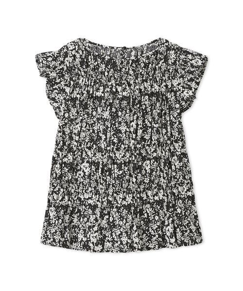 Mila Owen（ミラオーウェン）の「ラッフルシャーリングギャザートップス（Tシャツ/カットソー・レディース・ダークブラウン/ライトブルー/その他・1/0）」の3枚目の写真