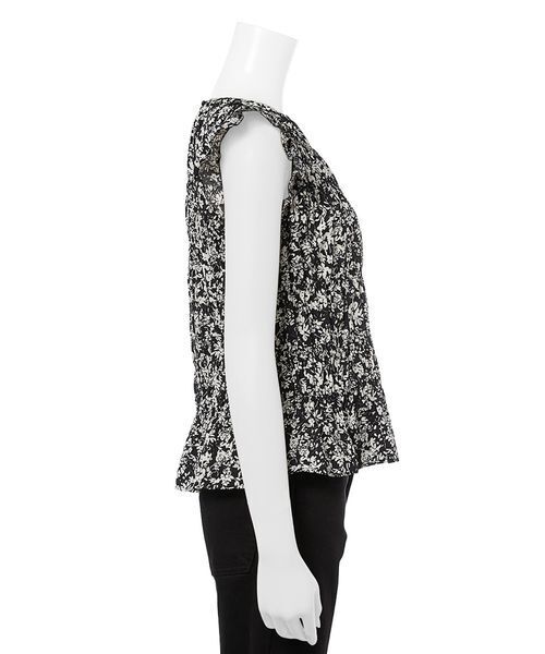 Mila Owen（ミラオーウェン）の「ラッフルシャーリングギャザートップス（Tシャツ/カットソー・レディース・ダークブラウン/ライトブルー/その他・1/0）」の12枚目の写真