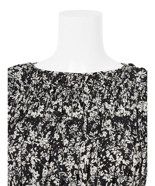 Mila Owen（ミラオーウェン）の「ラッフルシャーリングギャザートップス（Tシャツ/カットソー・レディース・ダークブラウン/ライトブルー/その他・1/0）」の14枚目の写真