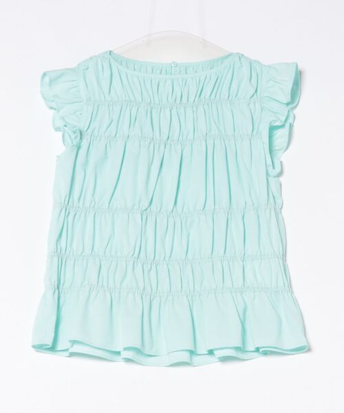 Mila Owen（ミラオーウェン）の「ラッフルシャーリングギャザートップス（Tシャツ/カットソー・レディース・ダークブラウン/ライトブルー/その他・1/0）」の7枚目の写真